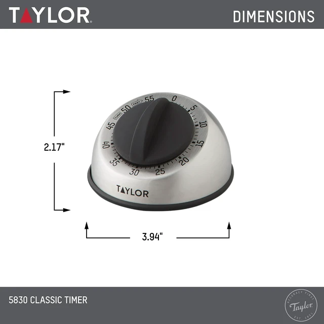 Alt view image 4 of 4 - Precision Products Pro Stainless Steel Mechanical Timer, Multicolor, One Size (5830)