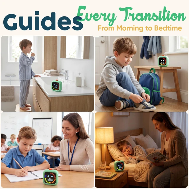 Alt view image 6 of 7 - Digital Visual Timer for Kids - Calmer Routines & Transitions | Silent, Rechargeable, 99-Min Clock, Alarm, Countdown & Count-up; For Classroom, Home & Therapy - Builds Focus & Independence