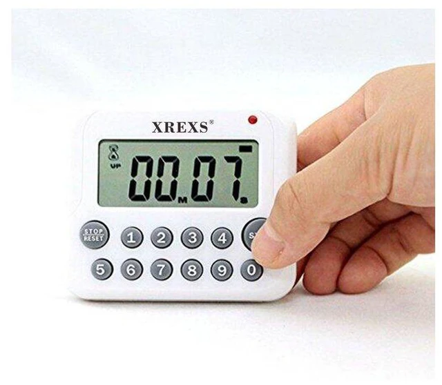 Alt view image 7 of 7 - Digital Kitchen Timer Magnetic Countdown Up Cooking Timer Clock | with Magnet Back and Clip, Loud Alarm, Large Display Minutes and Seconds Directly Input(2 Pcs, Battery Included) PS-367