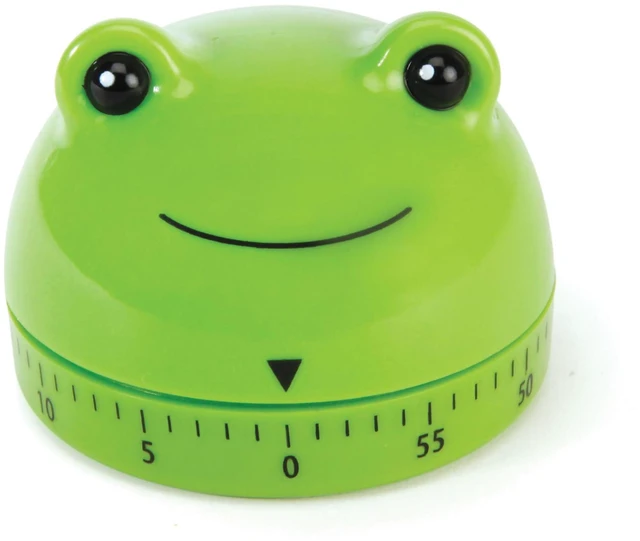 Main image of Frog Timer Fun Gadget for Home & Kitchen 60 Minute Windup Timekeeper for Cooking