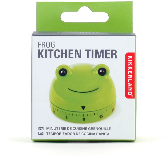 Alt view image 4 of 4 - Frog Timer Fun Gadget for Home & Kitchen 60 Minute Windup Timekeeper for Cooking
