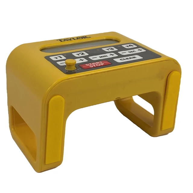 Alt view image 6 of 6 - Precision 5839N Digital Timer, 4 Event Channel, 4.5' x 6.25', 10 -Hour for Commercial Kitchens, Yellow