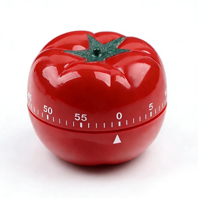 Main image of Egg Timer,Kitchen Timers for Cooking,60 Minute Pomodoro Timer No Battery | Tomato Shape Kitchen Timers with Loud Ring60-Minute Manual Wind Up Timer
