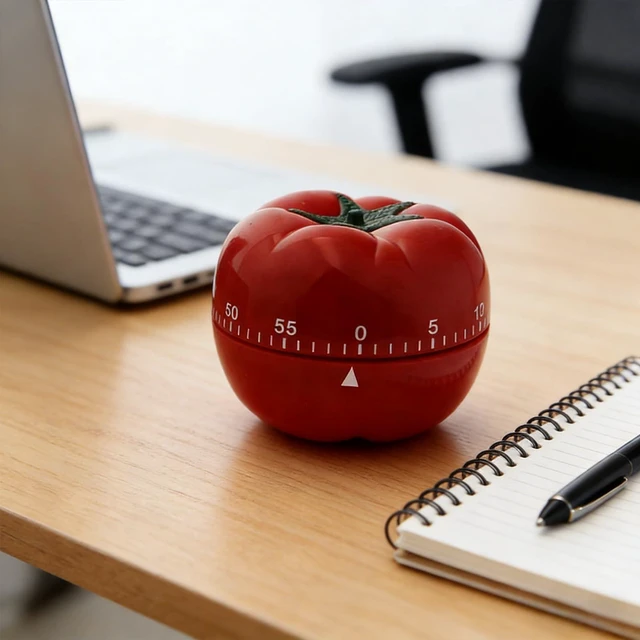 Alt view image 7 of 7 - Egg Timer,Kitchen Timers for Cooking,60 Minute Pomodoro Timer No Battery | Tomato Shape Kitchen Timers with Loud Ring60-Minute Manual Wind Up Timer