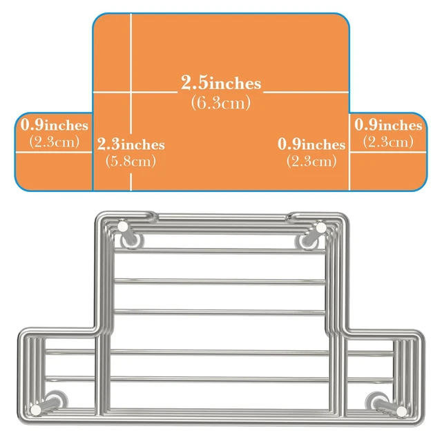 Alt view image 4 of 6 - Self-Adhesive Toothbrush Holder, 3-Slot Stainless Steel Stand | Adhesive Hanger For Smooth Surfaces, Wall-Mount Or Countertop Use, Ventilated Design, Includes Double-Hook Sticker
