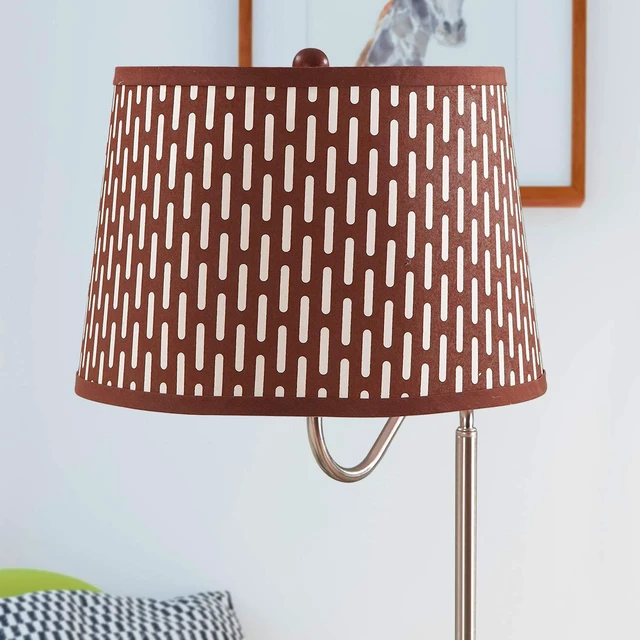 Alt view image 6 of 7 - Madison Side Table with Lamp Combo with LED Bulb, Desk Lamp with USB Port, Bedside Reading Light, Modern End Table with Floor Lamp for Bedroom, Living Room, Office - Havana Brown