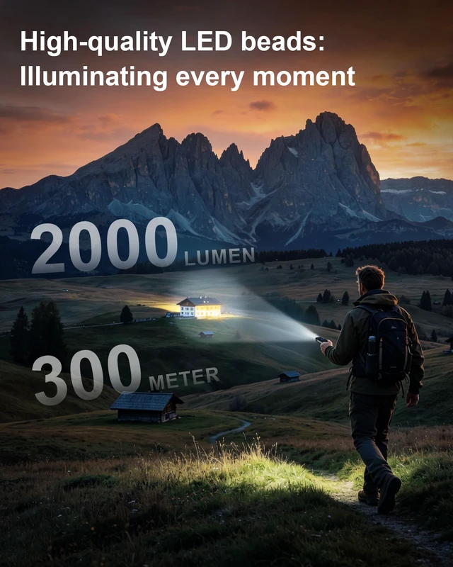 Alt view image 2 of 7 - Rechargeable EDC Flat Flashlight 2000 High Lumens with Magnetic | RGB, UV and White LED Combo, Portable Pocket IPX6 Flashlights, Triple Sources for Outdoors Emergency Working