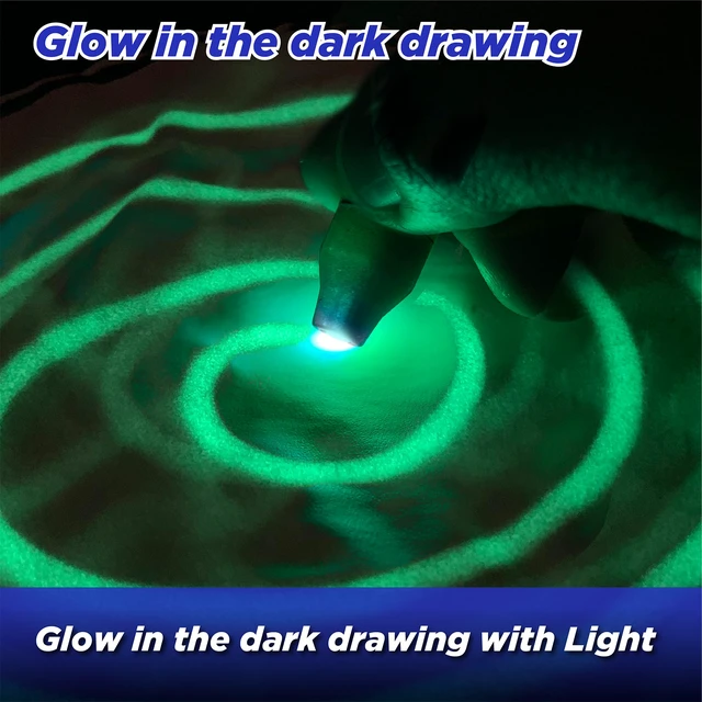 Alt view image 6 of 6 - 2 Pack Mini Eye-Protecting UV LED Keychain Flashlight with Wrist Strap, Small Black Light Pen for Detections, Mini UV Light for Gel Nails, Samll Blacklight Pen, Green Color