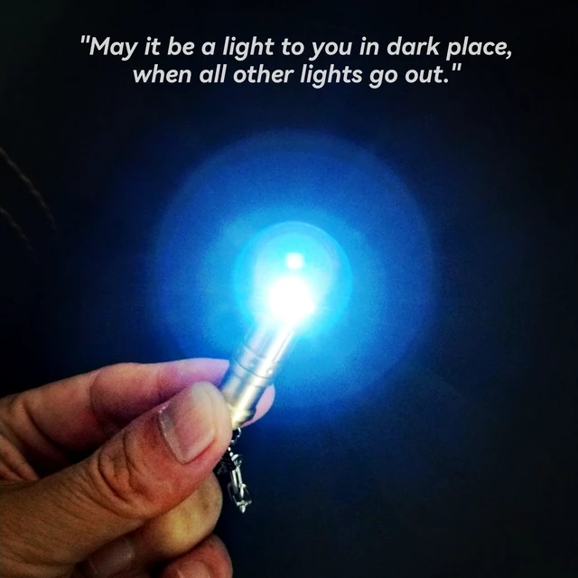 Alt view image 3 of 7 - e1 Smallest Keychain Flashlight Tiny Mini Keychain Light Long-Lasting Safety Light for Everyday Carry Emergencies Outdoor Dog Walking Hiking Camping Nice Gift for Parents Kids