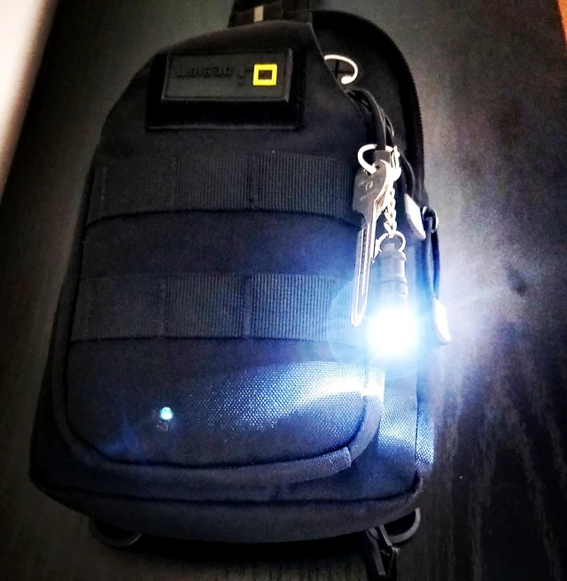 Alt view image 7 of 7 - e1 Smallest Keychain Flashlight Tiny Mini Keychain Light Long-Lasting Safety Light for Everyday Carry Emergencies Outdoor Dog Walking Hiking Camping Nice Gift for Parents Kids