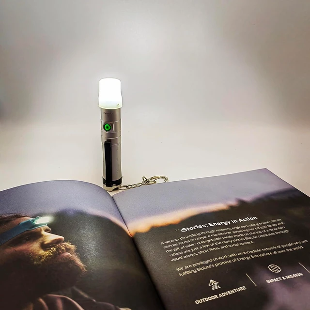 Alt view image 5 of 6 - Mini Rechargeable Keychain Flashlight USB C Bright Key Light Portable Pocket Flashlight for EDC,Dog Walking, Hiking,Camping,Emergency(Silver)