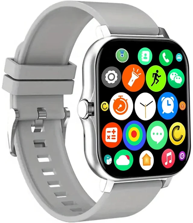 Main image of Smart Watch, 1.81" Upgraded Full Touchscreen Smart Watch for Android iPhones with Bluetooth Call, Sleep Tracker, Multiple Sports Fitness Tracker with Smart Watches for Women Men (Silver)