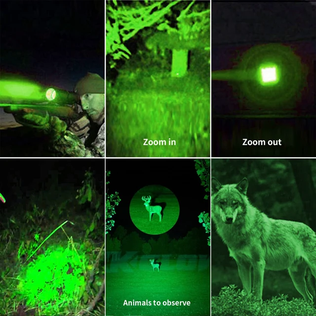Alt view image 2 of 7 - Red Flashlight RechargeableGreen Light FlashlightBlue Light flashlightsBlood Lights for Observation, 4 in 1 White Lights and Red lamp and Blue Lamp and Green Lamps 4 Modes.