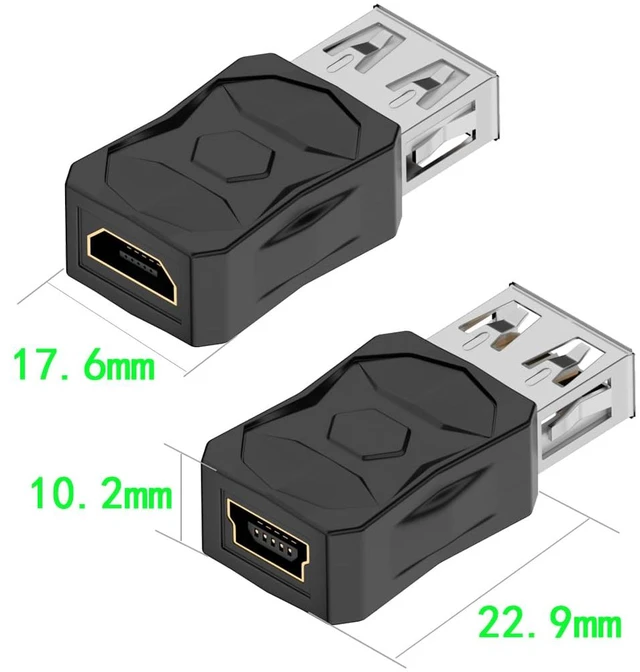 Alt view image 3 of 7 - USB 2.0 Adapter Set USB/Type C/Micro/Mini Male to Female Converter Connector (12 pcs)