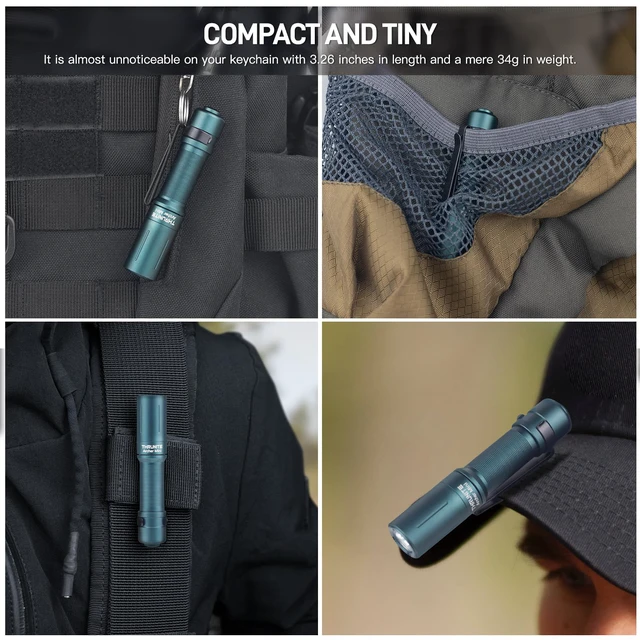 Alt view image 5 of 7 - Archer Mini EDC Flashlight, USB-C Rechargeable Pocket Flashlights 405 Lumens, IPX8 Waterproof Mini Penlight with Clip for Everyday Carry, Inspection and Emergency Use