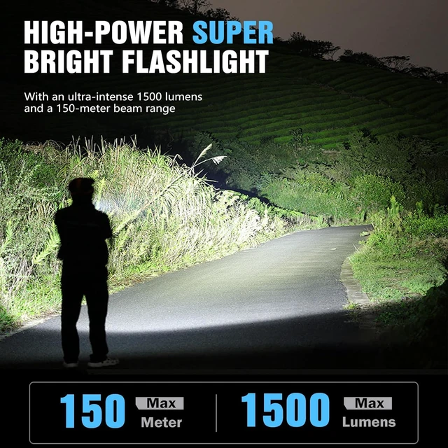Alt view image 2 of 7 - EDC Rechargeable Flat Flashlight 1000 Lumens White LED/UV/RGB Ambient Signaling Flashlights, Magnetic Clip on Pocket Light for Outdoors, Emergency, Working (1, Black, Compact)