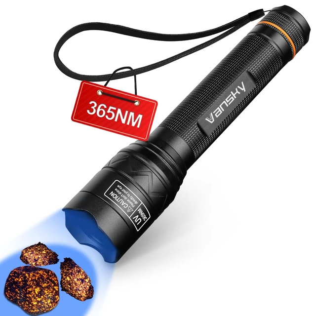 Main image of 365nm UV Flashlight for Pet: 99% Enhance Hidden Stain Detection Rate | 40CM Wide Beam & UV Filter Deliver 10x Clearer Contrast - Reveals 0.1CM Dried Pets Urine on Carpet - No Missed Pinpoint Odor