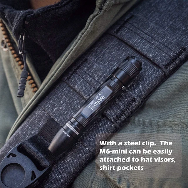 Alt view image 5 of 7 - M6-Mini LED Cap Flashlight Ultra-Compact, 3000K Warm White EDC Pocket Light with Clip No-Glare Even Beam- High Color Rendering of 85% - Perfect Pen Light - for Inspection Reading by AAA Cell