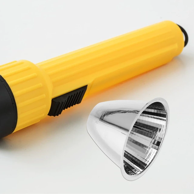 Alt view image 2 of 7 - Led Flashlight Reflector Cup Spotlight Replacement Reflector Accessory Part Metal Flashlight Cup Light Fixture Shade for Outdoor Camping 2.95X2.04X0.82 in
