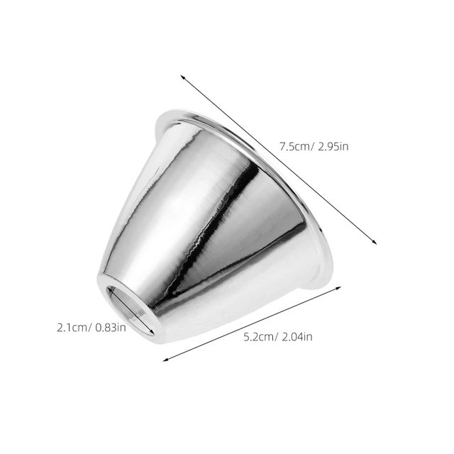 Alt view image 5 of 7 - Led Flashlight Reflector Cup Spotlight Replacement Reflector Accessory Part Metal Flashlight Cup Light Fixture Shade for Outdoor Camping 2.95X2.04X0.82 in