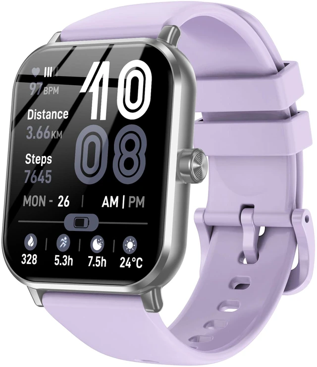 Main image of Smart Watch for Men Women, 1.83" HD Touch Screen Smartwatch with Bluetooth Call, 5 ATM Waterproof, 130+ Sport Modes Fitness Tracker Heart Rate Sleep Monitor Pedometer, Compatible with Android iPhone