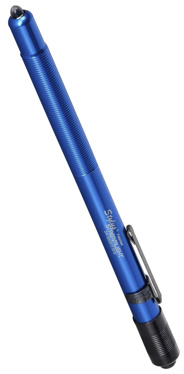 Alt view image 4 of 4 - 65050 Stylus 11-Lumen White LED Penlight, Blue | 11 lumens; runs on 3 AAAA alkaline batteries; multi-mode lighting; IPX-rated water resistant; impact-resistance tested