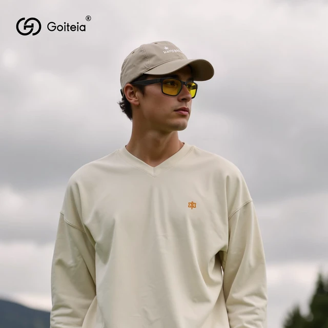 Alt view image 2 of 7 - Night Driving Glasses for Men & Women - Yellow Anti-Glare | Yellow Night Vision Lenses - Dual-Layer AR Coating - Ultra-Light TR90 Frame - for Headlight/LED Glare