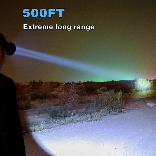 Alt view image 2 of 7 - Bright Headlamp Rechargeable LED Torch for Mining,Camping, Hiking, Fishing