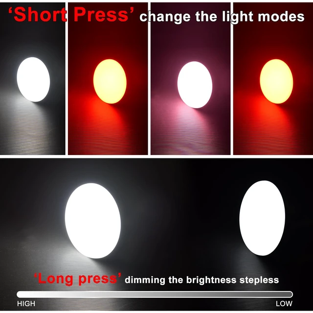 Alt view image 2 of 6 - Rechargeable 3000LM Red Light Camping Light Tent Camping Lantern Fishing Lantern