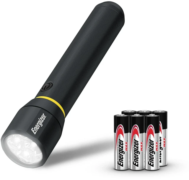 Main image of LED Flashlight Vision PRO, Ultra Bright 1000+ Lumens, IPX4 Water Resistant, Aircraft-Grade Aluminum LED Light, Rugged Metal Flash Light for Outdoors, Emergency Power Outage, Black