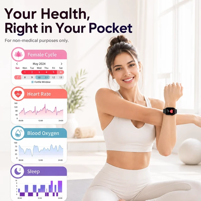 Alt view image 3 of 7 - Smart Watch for Women Men, Bluetooth Answer/Make Call, 1.83" HD Touchscreen | IP67 Waterproof Fitness Tracker, Heart Rate/Sleep Monitor, DIY Dial, Multi-Sport Modes Pedometer, Smartwatch