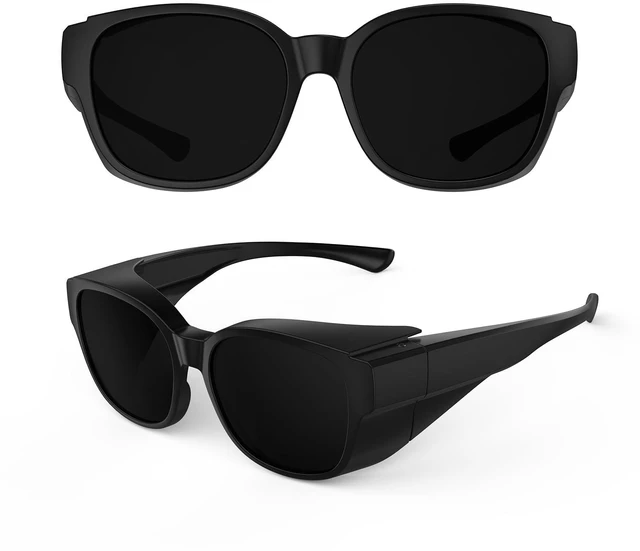 Main image of Cataract Sunglasses, Light Sensitivity, CAT4 Dark Fit Over Glasses | Super Dark Large Wide Wrap Around Sunglasses For Post Laser Eye Surgery,Polarized UV400 Protection,Made Eyes Not Feel Sore