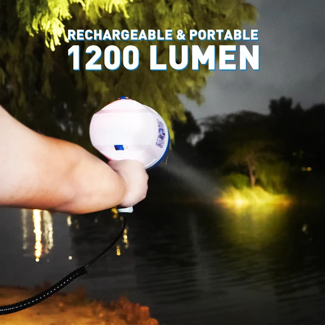 Alt view image 5 of 7 - Spotlight Outdoor Handheld 12v Spot Light 1200 Lumen spotlights with Cigarette Lighter for Boat Marine Glare-Free Bright Plug in Spotlight for Car Corded Floodlight