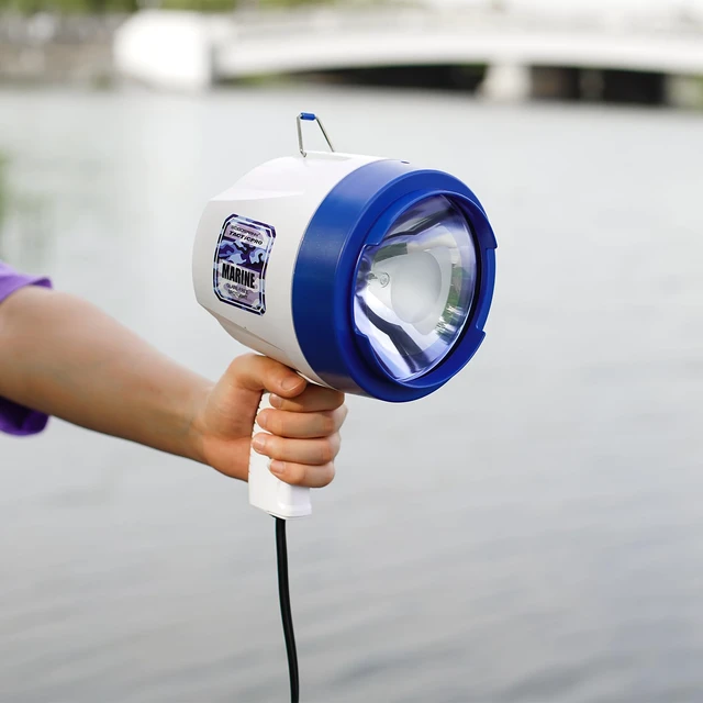 Alt view image 6 of 7 - Spotlight Outdoor Handheld 12v Spot Light 1200 Lumen spotlights with Cigarette Lighter for Boat Marine Glare-Free Bright Plug in Spotlight for Car Corded Floodlight