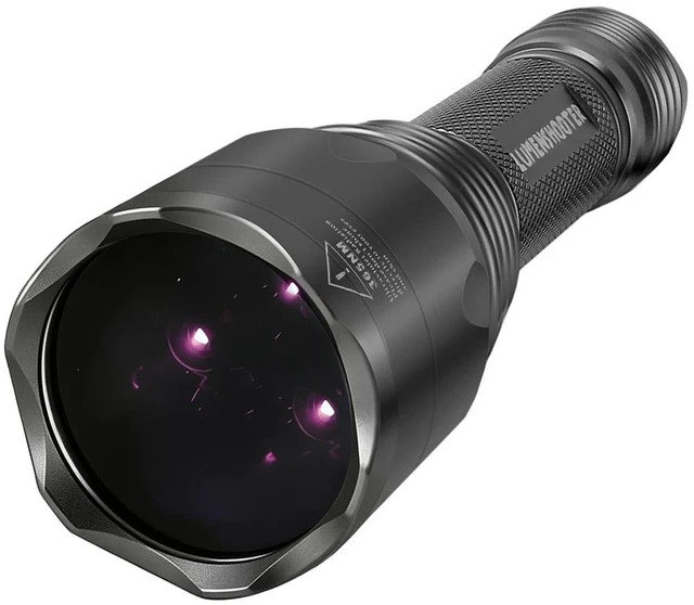 Main image of S3 365nm UV Flashlight with 3 LEDs | Powerful Blacklight, Pet Urine Detection, Resin Curing, Rocks, Scorpion