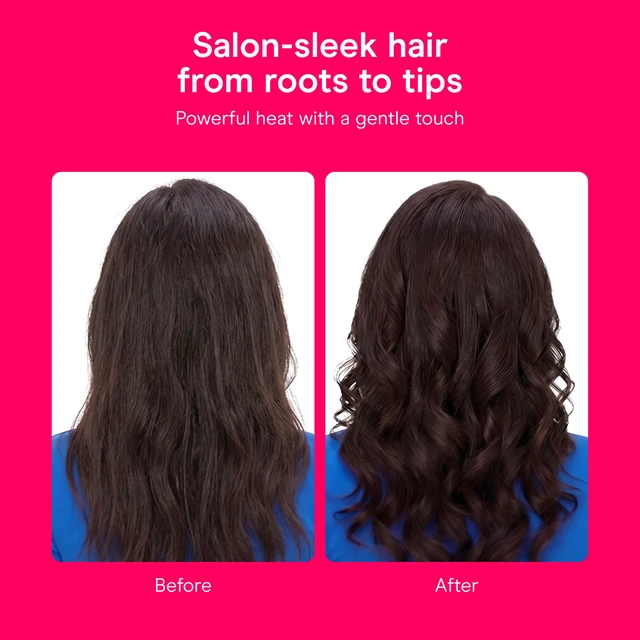 Alt view image 3 of 7 - Curling Iron, Double-Ceramic, Clamp-Free, 1", White/Rose Gold | Hair curler curling wand with instant heat-up and 30 heat settings to 400°F to create crease-free waves on short to long hair