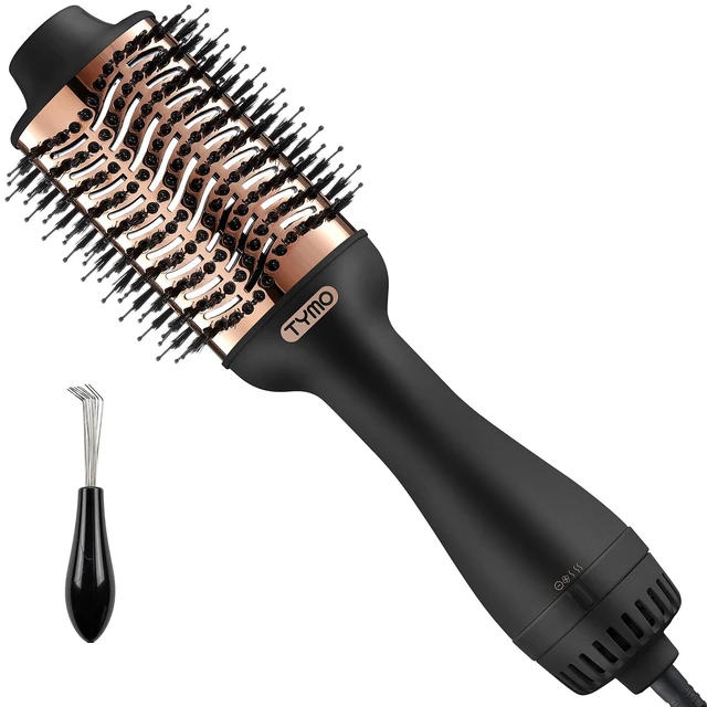 Main image of Hair Dryer Brush Blow Dryer Brush in One, 4 in 1 Hairdryer and Styler | Volumizer with Oval Titanium Barrel, 60M Ionic Hot Air Straightener for Smooth Frizz-Free Salon Blowout, Gold, 2.85 Inch