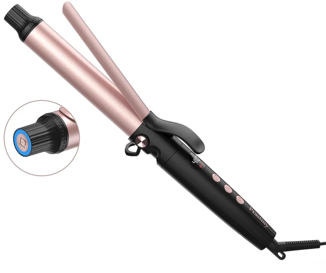 Main image of 1.25 Inch Dual Voltage Curling Iron, Travel Curler for All Hair Types | LCD Heat Control with Smart Timer, Home & Travel, Heats Up to 410°F, 60-Min Auto Shut-Off, SGS Certified-Beginners & Stylists