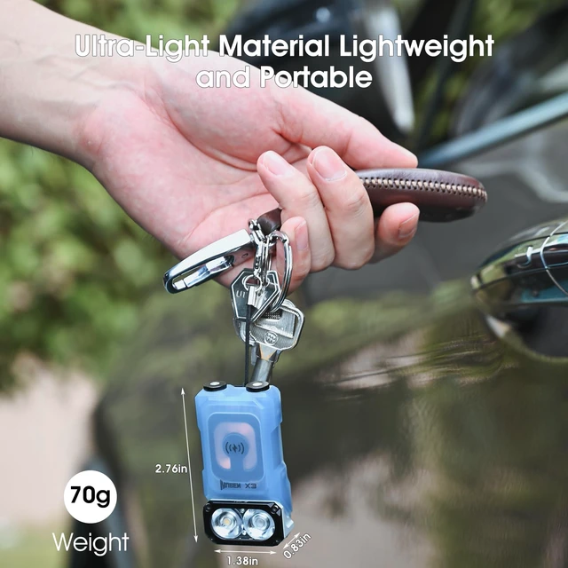 Alt view image 5 of 7 - X3 Mini Flashlight with Rechargeable Charging Box 180 Degree EDC Keychain Flashlight Twist Ip65 Waterproof Magnet Pocket Flashlight 10 Mode Type-C Lanyard for Camping, Outdoor, Inspection, Gift