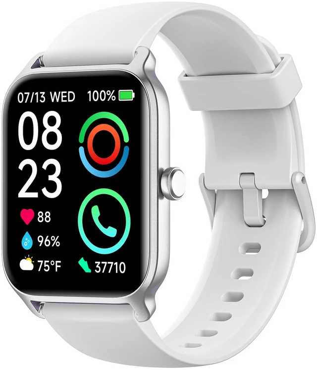 Main image of Smart Watch for Men Women with Bluetooth Call, Alexa Built-in 1.8" Blood Oxygen Heart Rate Sleep Fitness Watch, 100 Sports Modes Smartwatch, Activity Tracker for Android iOS Phone