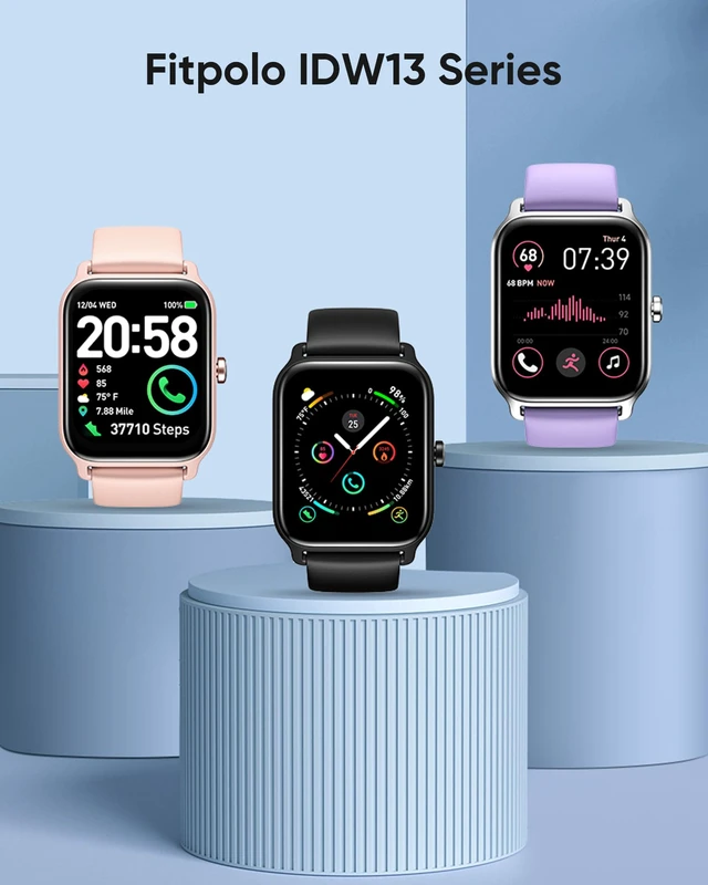 Alt view image 7 of 7 - Smart Watch for Men Women with Bluetooth Call, Alexa Built-in 1.8" Blood Oxygen Heart Rate Sleep Fitness Watch, 100 Sports Modes Smartwatch, Activity Tracker for Android iOS Phone