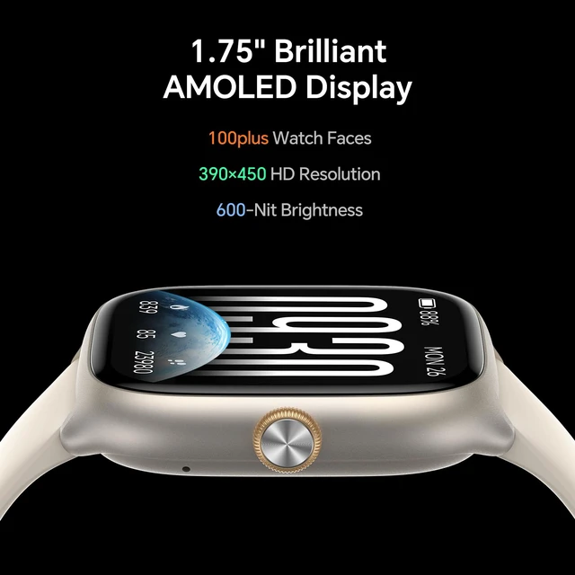 Alt view image 2 of 7 - Smart Watch for Women(Answer/Call), AMOLED Fitness Watch for Women | Smart Watches for Android iPhone Compatible, with 24/7 Heart Rate/Sleep Monitor, 3 ATM Waterproof, 110+ Sport Modes, AI Voice