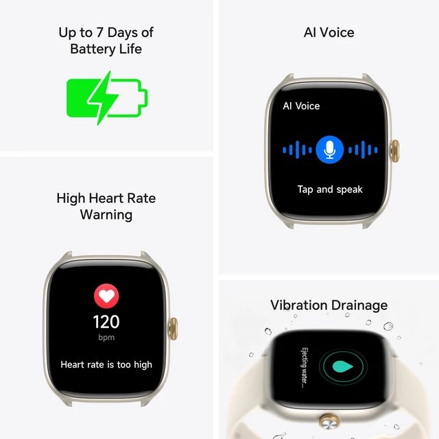 Alt view image 7 of 7 - Smart Watch for Women(Answer/Call), AMOLED Fitness Watch for Women | Smart Watches for Android iPhone Compatible, with 24/7 Heart Rate/Sleep Monitor, 3 ATM Waterproof, 110+ Sport Modes, AI Voice