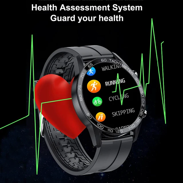 Alt view image 2 of 7 - Men Smart Watch for Android iOS, Bluetooth Calls Voice Chat with Heart Rate/Sleep Monitor Fitness Tracker, 1.3" Full Touch Screen IP67 Waterproof Silicone Activity Tracker for Men