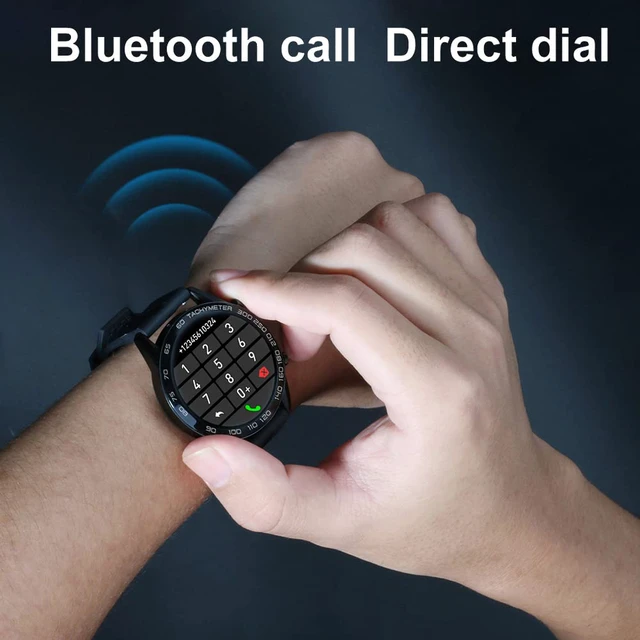 Alt view image 4 of 7 - Men Smart Watch for Android iOS, Bluetooth Calls Voice Chat with Heart Rate/Sleep Monitor Fitness Tracker, 1.3" Full Touch Screen IP67 Waterproof Silicone Activity Tracker for Men