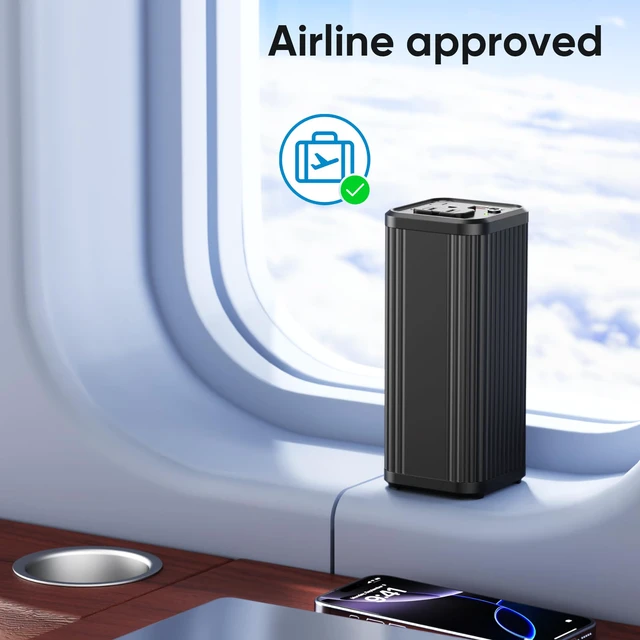 Alt view image 6 of 7 - Power Bank with 100W AC Outlet, 27000mAh (98Wh) Portable Laptop Charger, 65W USB-C PD Fast Charging Battery, Wireless Charging Portable Power Supply for Travel, Camping, Road Trip & Emergency Backup