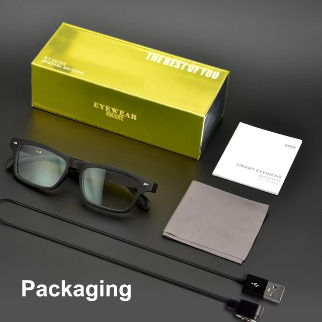 Alt view image 5 of 7 - AI Smart Glasses for, Bluetooth AI Translation Glasses with 160+ Languages | UV400 photochromic lenses adapt to changing light with free app support for travel, business, study and global