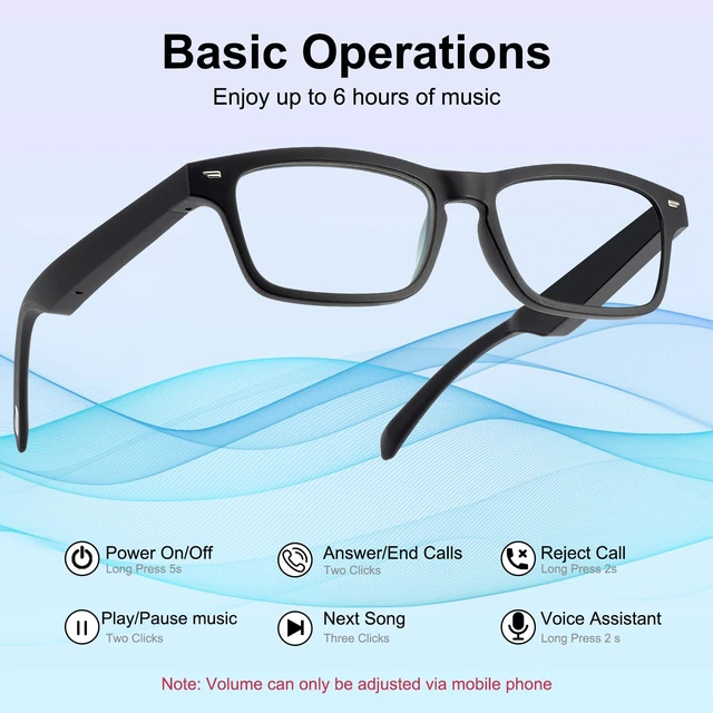 Alt view image 6 of 7 - AI Smart Glasses for, Bluetooth AI Translation Glasses with 160+ Languages | UV400 photochromic lenses adapt to changing light with free app support for travel, business, study and global