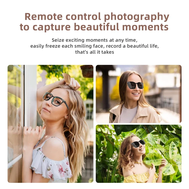 Alt view image 7 of 7 - Smart Bluetooth Glasses for Men & Women, Magnetic Lenses 3-in-1(Blue Light Blocking/UV400/Night Vision), Auto On/Off, Call/Music, IP65 Waterproof, Wireless Audio Stylish Eyewear for Driving/Working