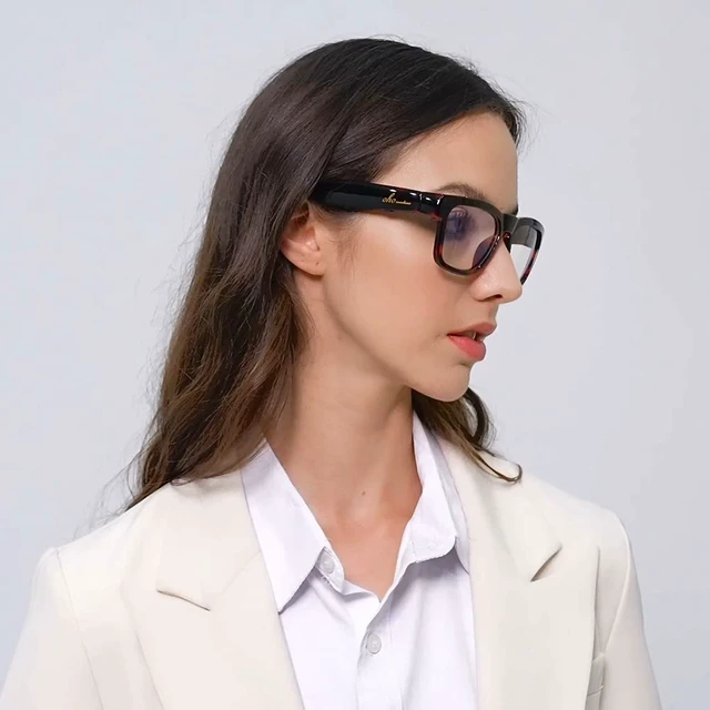 Alt view image 6 of 7 - Open Ear Smart Glasses, UV400 Z87.1 Lightweight Bluetooth Sunglasses | Up to 10H Playtime, Hands-Free Calling, Music Playback, Voice Control, Photochromic Lens, Unisex for Daily Wear & Outdoor Use